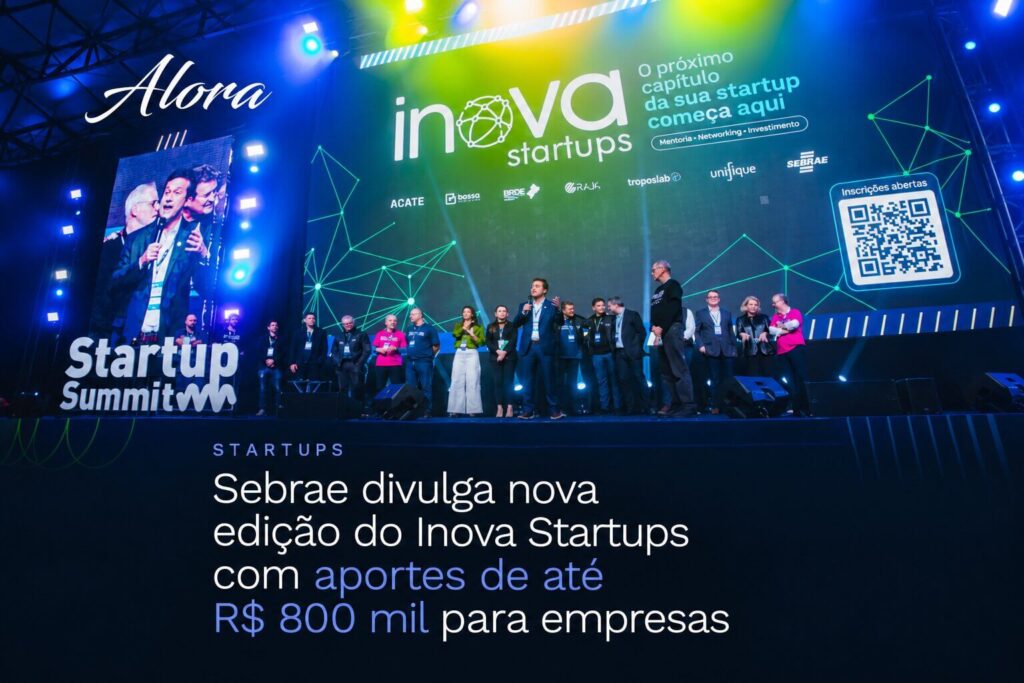 Inova Startups 2027: arte com aporte de até R$ 800 mil por startup e inscrições até 30 de novembro de 2026